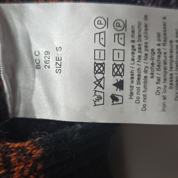 Ganni Striped Merino Wool Turtleneck Sweater, Open Back, S, NWT - Picture 6 of 8